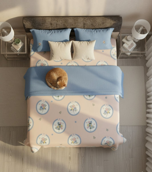The Apricot Garden - Bedsheet (Luxury)