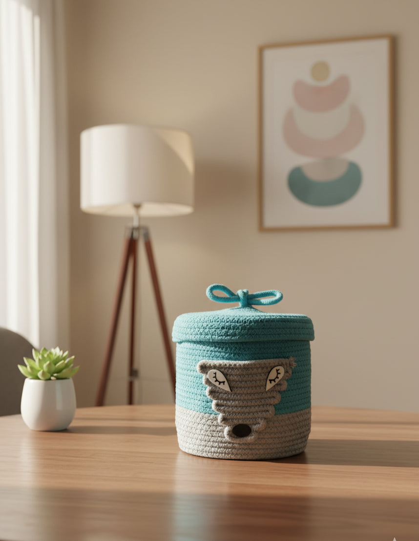Wolfie - Handcrafted Storage Basket
