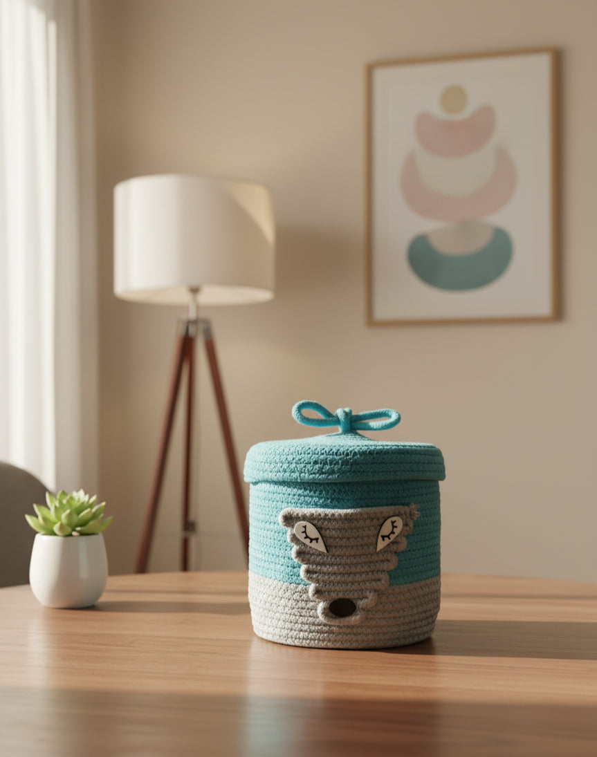 Wolfie - Handcrafted Storage Basket