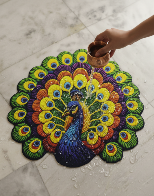 Peacock Majesty - 3D Floor Mat (Waterproof)