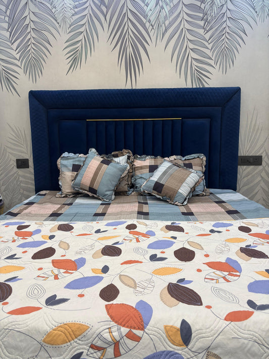 Serene Leaf Print - Comforter (Reversible)