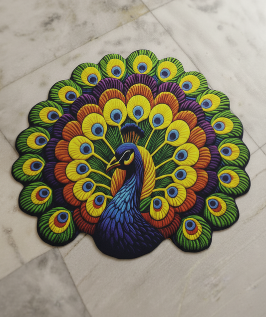 Peacock Majesty - 3D Floor Mat (Waterproof)