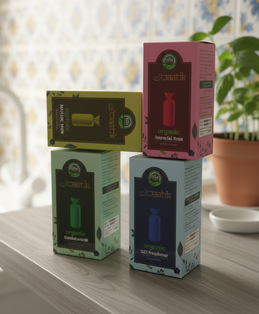 Swaatik Organic Air Fresheners - Set of 4 freshners