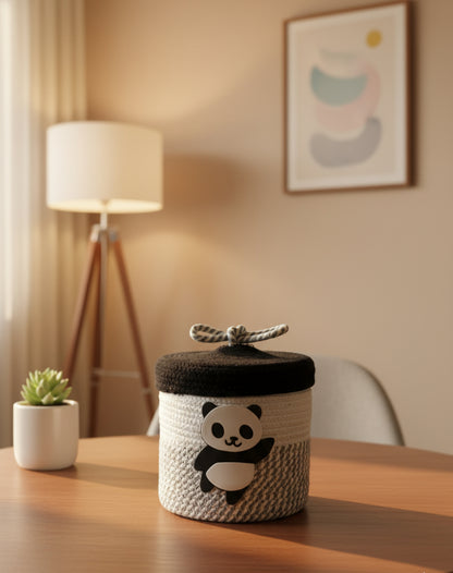 Panda Pal - Woven Storage Basket