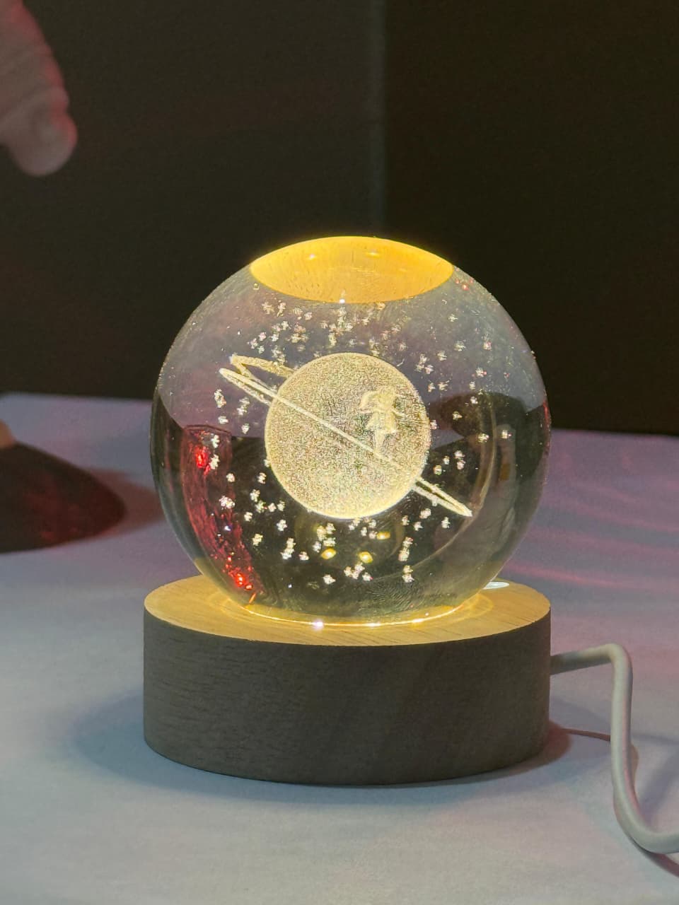 3D Crystal Ball Night Lamp