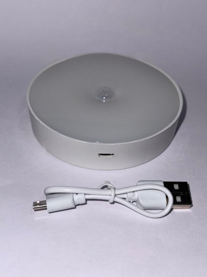 Round USB Rechargeable Motion Sensor LED Light