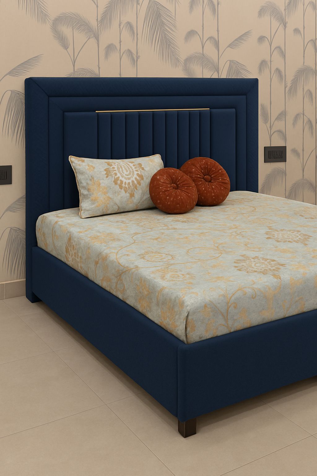 Golden Bloom - Luxury 5-Piece Bedding Set