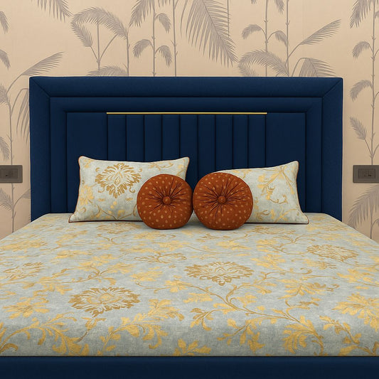 Golden Bloom - Luxury 5-Piece Bedding Set